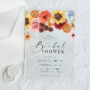Search for colorful bridal shower invitations Wildflowers