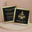 Search for chandelier business cards Event planning