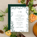 Search for elegant emerald green wedding invitations Calligraphy