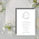 Recherche de crest mariage invitations Moderne