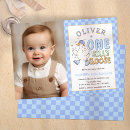Search for retro 1st birthday invitations Boy first birthday