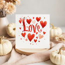 Search for red love heart cards White