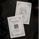 Search for halloween wedding rsvp cards Black and white