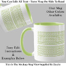 Search for edit name mugs Green