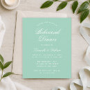 Search for mint rehearsal dinner invitations Green