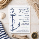 Search for nautical engagement party invitations Anchor