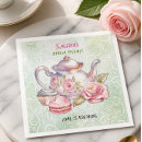 Search for tea party napkins Bridal luncheon