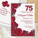 Search for womans 75th birthday invitations Seventy fifth birthday