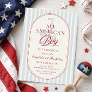 Search for red white and blue birthday invitations 4th of july  birthday