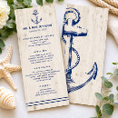 Search for nautical wedding menus Beach