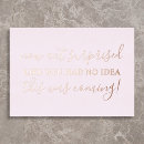 Search for rose gold surprise party invitations Simple