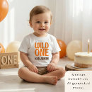 Search for 1st birthday baby shirts Wild one
