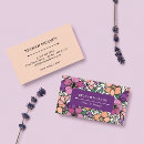 Search for purple pattern business cards Boho