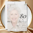 Search for 80 year old birthday invitations 80th