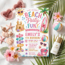 Search for beach birthday invitations Surf birthday party