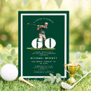 Search for golf 60th birthday invitations Sixty