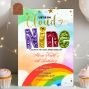 Search for rainbow colors birthday invitations For kids