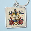 Search for rose tattoo keychains Vintage