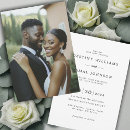 Search for bride and groom wedding invitations Minimalist