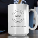Search for your logo here mugs Black and white