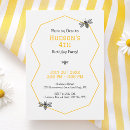Search for bee day birthday invitations Yellow