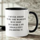 Search for worlds best dad mugs Modern