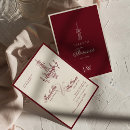 Recherche de rouge foncé invitations Romantique