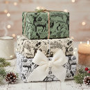 Search for winter forest animal wrapping paper Rabbit