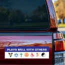 Search for woman driver bumper stickers Car