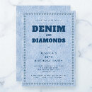 Search for denim and diamonds invitations Western