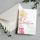 Search for colorful flowers baby shower invitations Floral