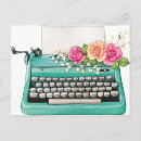 Recherche de machine écrire cartes postales Écriture