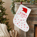 Search for babys first christmas stockings Red