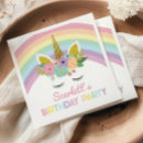 Search for unicorn napkins Rainbows
