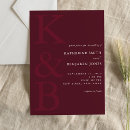 Search for burgandy wedding invitations Simple