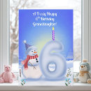 Search for granddaughter 6th birthday cards Cute