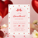 Search for sweetheart baby shower invitations Pink and red