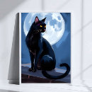 Search for cat full moon posters Kitten