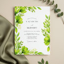 Search for lime green wedding invitations Botanical