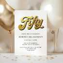 Search for script 50th birthday invitations Vintage