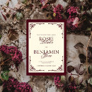 Search for burgundy and ivory wedding invitations Calligraphy