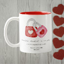 Search for lock and key mugs Hearts