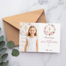 Search for girl thank you cards Gold cross