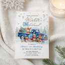 Search for christmas 1st birthday invitations Woodland animals