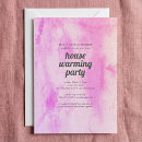 Search for warm pink invitations New home celebration
