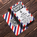 Search for barber pole business cards Logo