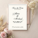 Search for formal wedding save the dates Minimal