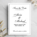 Search for formal wedding save the dates Minimal