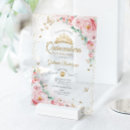 Search for pink quince invitations Princess tiara crown