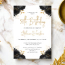 Search for gold and white birthday invitations Chic